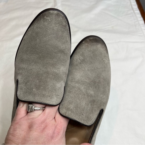 Sofft all leather inside and out taupe gray tan flats loafers size 8 - Picture 5 of 7